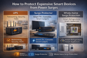 How to Protect Expensive Smart Devices from Power Surges (UPS & Surge Protection Guide)